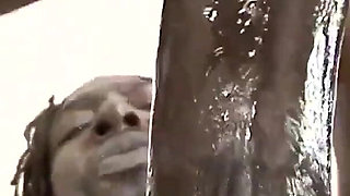 tattooed brunette Ms Platinum eagerly sucks and fucks black cock