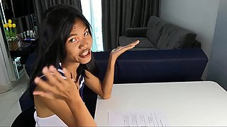 Submissive Thai Schoolgirl loves Deep Anal