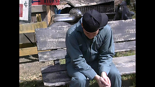 A Young Redhead Eager for Cock Rides Gas Station Attendant's Big Cock