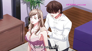 Blowjob for a fix: Kanade sucks Ryota's cock deep after he repairs the broken kitchen tap!