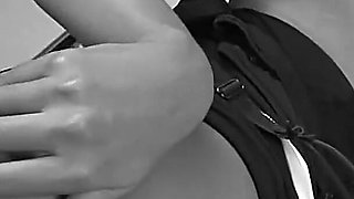 Young Asian Girl Gets Cum on Pussy