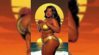 Bold Black Woman Animated to Tease