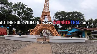 Thai girlfriend day out and sex at home