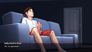 new step mom and step son  make amazing seen in summertime saga part 6