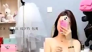 Small titted teen girl in stockings sucking Dick