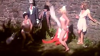 Kristine DeBell, Bucky Searles, Gila Havana in vintage porn scene
