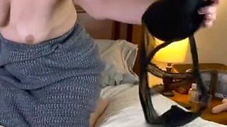 BBW Stepmommy Takes off Her Clothes and Nylons