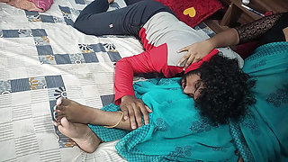 Hot wife hard fuck in bedroom saree removal and hot sex