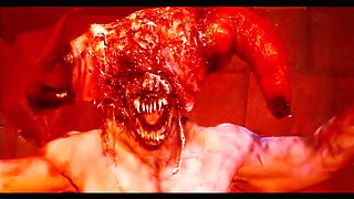 Fantasy Fuck as Hannah Rides the Devil Himself Til She's Coated in His Cum