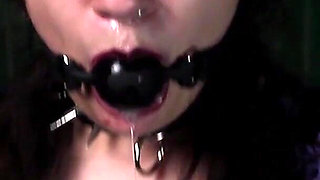 Penis-shaped Gag and Pussy Stretching Punishment - Naughty Masochist