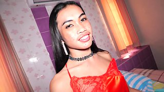 Petite Thai femboy teen anal sex massage
