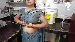 Stepmom Fucking with Her Stepson While Her Mother in Kitchen