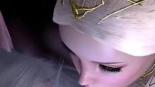 Sexy Elf Double Blowjob