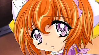 Cartoon babe toyed