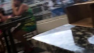 Amateur ass rammed outdoors
