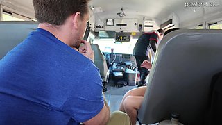 Petite Latina Xxlayna Marie fucked right in the school bus