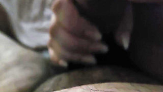 Step mom mouth slip into step son dick making him cum