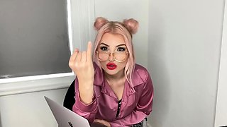 Cute bae in glasses commeting small dick