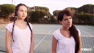 Abrill Gerald + beautiful baretta do the tennis coach