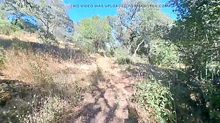 Busty Latina MILF Gets Creampie Doggystyle in Public Forest - Outdoor Sex 4K