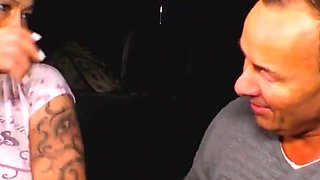 German couple loves fucking in the car