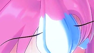 Mega Man X Dive's Nana Gets a Bukkake to Celebrate Her Playable Debut