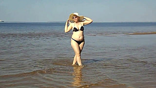 Hot MILF on the Beach -15