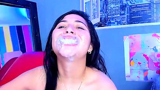 Pretty Spit Slut Messy Deepthroat BJ