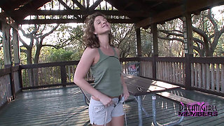 Smoking Hot Corey Flashes It All in a Park
