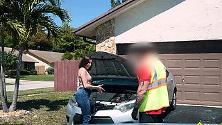 Slay Kay - Fucks In Her Boyfriends Backyard To Get Her Car