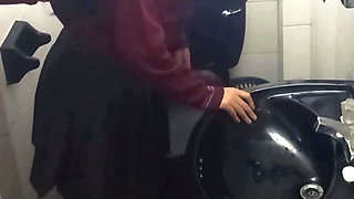 Students in the Bathroom of the Institute