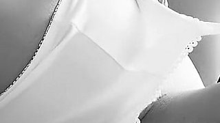 Nikki Lord in White Stockings and Suspenders