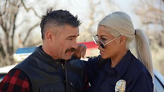 Busty police MILF Bridgette B porn video