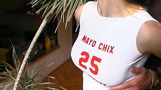 Pull up the T-shirt and Suck Me