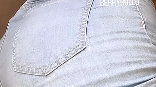 blonde teen pregnant girl has her pussy masturbated