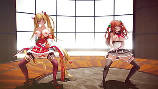 Mmd R-18 Anime Girls Sexy Dancing Clip 316