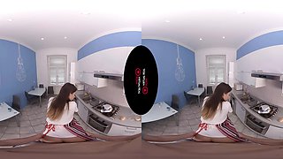 Overcocked - Busty Brunette In The Kitchen - Sexlikereal