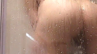 Curvy MILF Taking a Shower