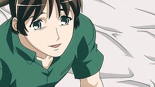 Flirtatious queen bee at hentai movie