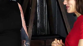 Nipple Play Makes Slave Girl Giggle, Bastinado Makes Her Cry