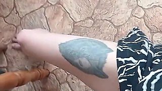 Schoolgirl in a Summer Dress Masturbates
