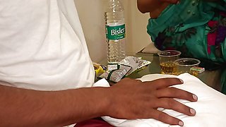 Indian Bhabhi met husbands friend to relieve stress and got fucked by his big cock (Hindi audio)