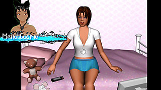 Stop the TV - An Old game where a lady is masturbating in her room so let's help her