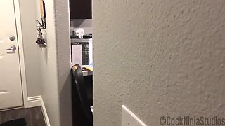 Blonde MILF Step Mom Confesses & Fucks Step Son on Christmas - POV BJ & Big Tits