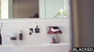 Colossal black dicks dominate a tight booty model with DP gaping