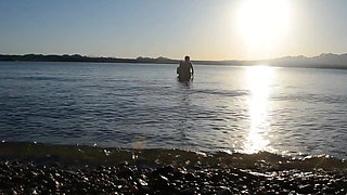 Wide Open at the Beach and Risky Fishing Fuck