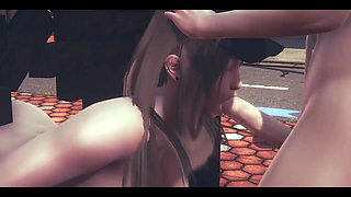 Hentai Uncensoreed - Mari Hard Sex in the Street - Japanese Asian Manga Anime Game Porn