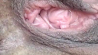 Step Aunt Anya Puts on Stockings and Shows Her Hairy Pussy