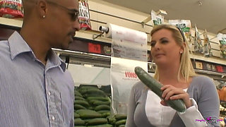 A Slutty Blonde Is Really Good at Deepthroating and Hardcore Fucking a Big Black Cock.