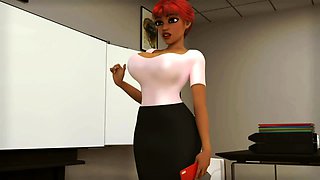 Black Cock Futa Teacher Fucks Teen Schoolgirl - 3D Animation